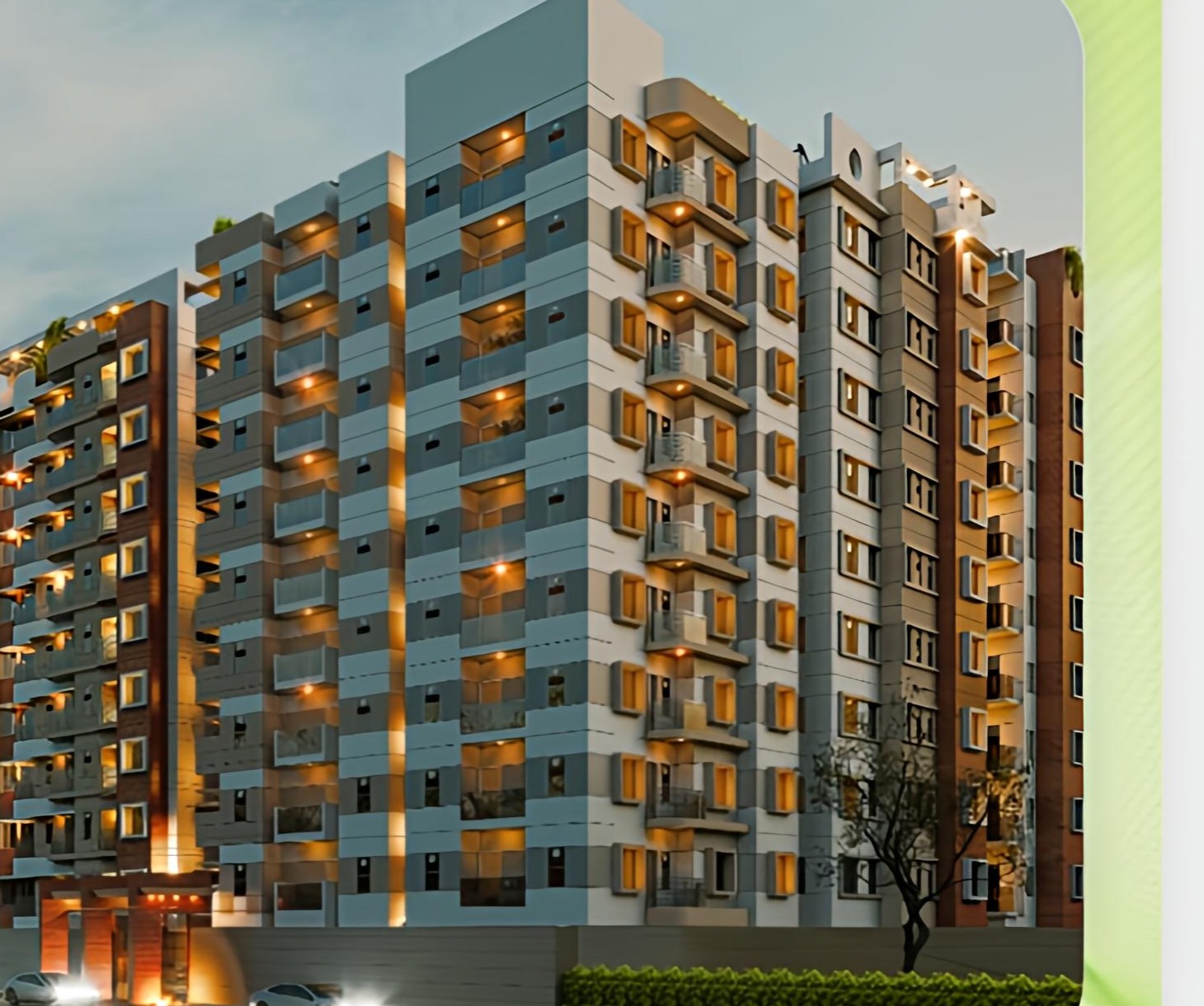 Rasunia Mouza project — building exterior render